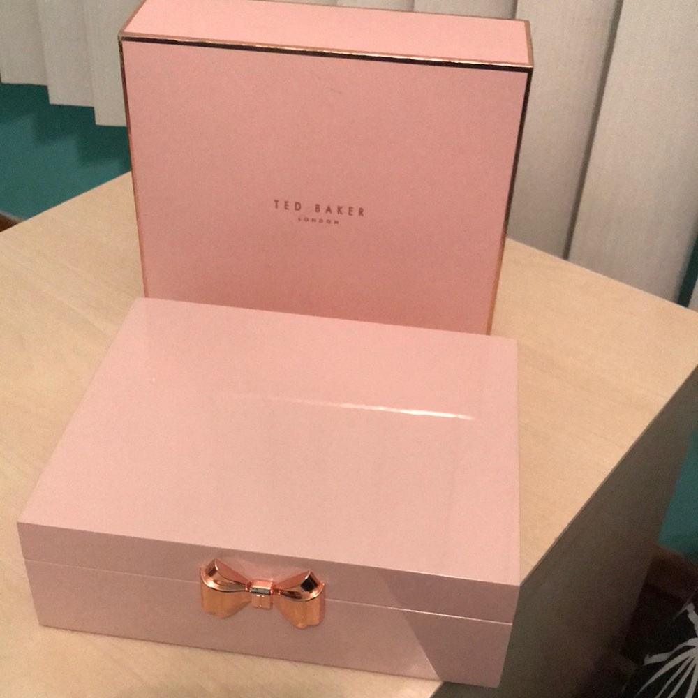 Ted Baker Pink Lacquered Jewelry Box